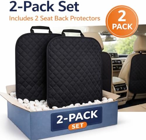 SAVUK 2 Pack Car Back Seat Cover and Organizer Protector from Dirt Scratches - Image 4
