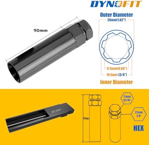 Dynofit 7 Spline Lug Nuts Key - Image 2
