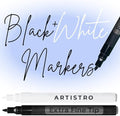 ARTISTRO Black & White Acrylic Paint Markers by ARTISTRO
