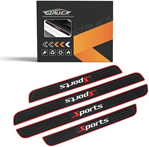 Door Sill Plate Protectors for Car by GZRUICA