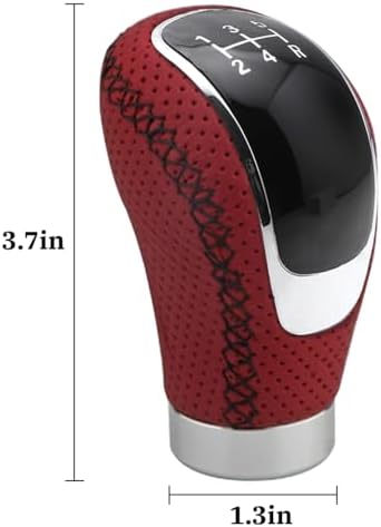 Osilly 5 Speed Shift Knob, Weighted Manual Gear Shifter Knobs, Leather Gear - Image 2