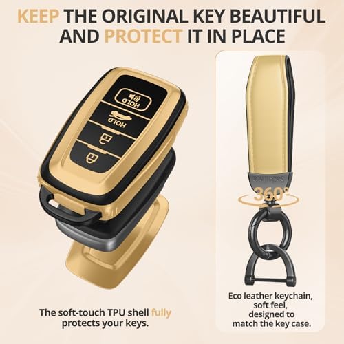 For Toyota Key Fob Cover Accessories- Matte TPU Key Fob Cover - Image 3