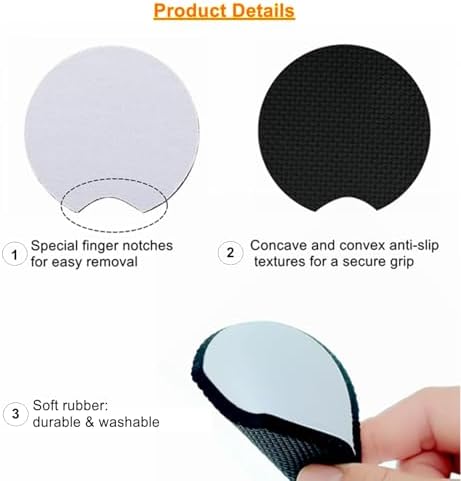 160Pcs Sublimation Car Coaster Blanks, 2.75" Round Coasters - Image 3
