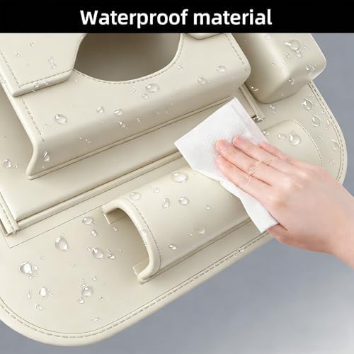 Universal Premium Leather Foldable Car Backseat Organizer - Image 6