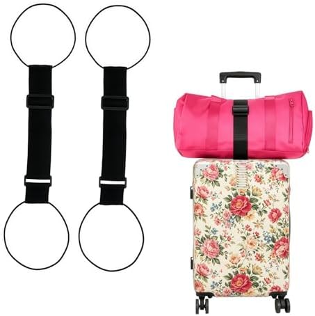 Multi usestrong Adjustable Luggage Straps-Flexible and Adjustable Elastic by Unknown