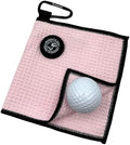 Small Magnetic Golf Towel with Clip, Microfiber Waffle Design by MAGOLFINGolf