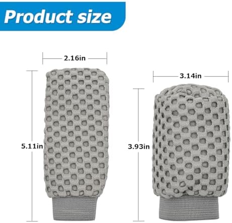 AUCELI 2 Pack Car Gear Shift Knob Cover & Handbrake Cover, Automotive Anti-Slip - Image 2