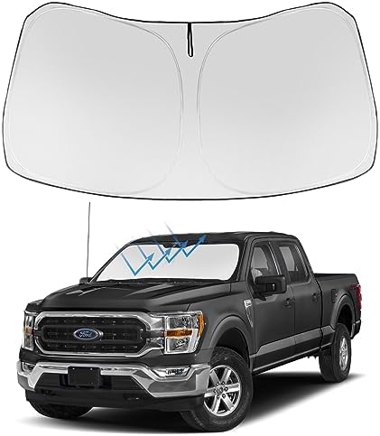 Proadsy Custom Fit 2021-2026 Ford F-150 Windshield Sun Shade, Blocks Heat by Proadsy