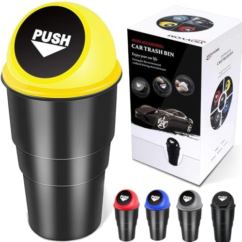 Cup Holder Trash Can, Leakproof Car Trash Can by YIOVVOM