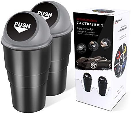 Cup Holder Trash Can, Leakproof Car Trash Can by YIOVVOM