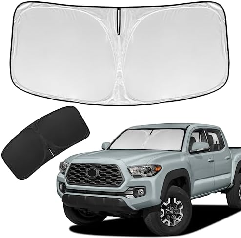 for Toyota Tacoma 2016-2024 2025 2026 Sun Shade Sunshade Windshield Cover by ZOIBVCARSUNSHADE