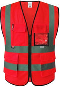 XIAKE Reflective Safety Vest for Men & Women High Visibility Class 2 Vest by XIAKE