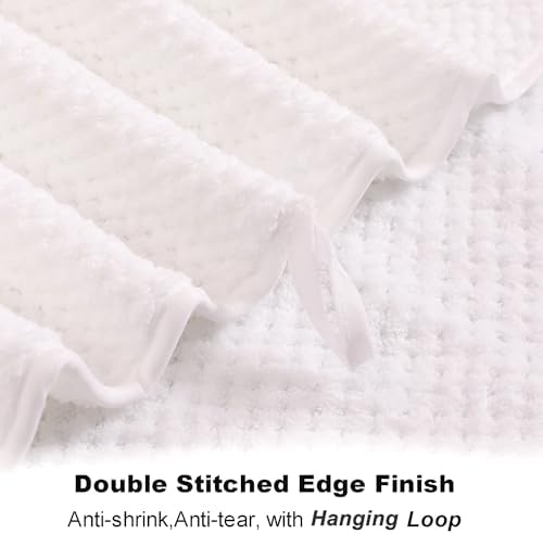 Smuge 8pcs Bath Towel Set, 2 Extra Large Bath Towel Sheets, 2 Hand Towels and 4 - Image 6