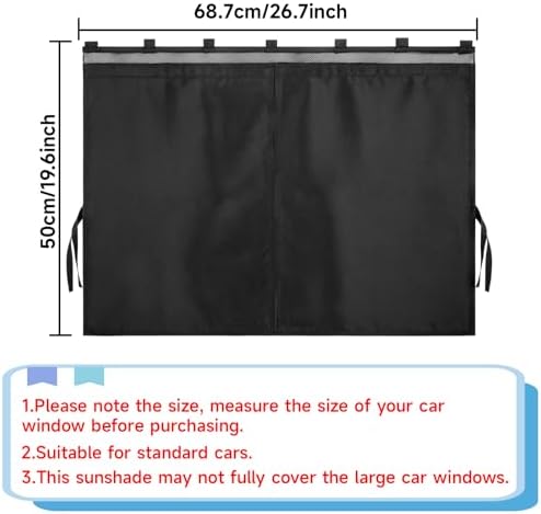 Car Window Shades, 2 Pack Car Sun Shade - Image 6