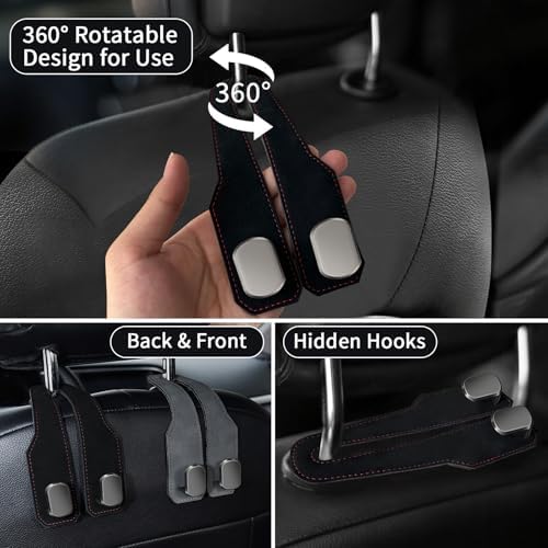 Car Purse Hook, Car Seat Headrest Hooks - Image 2