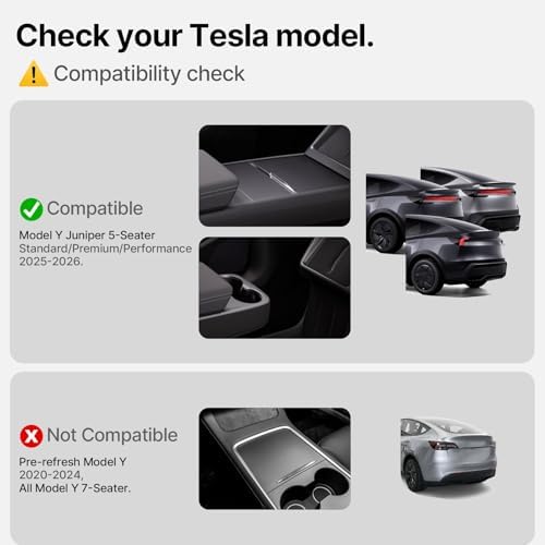 5 Pcs Floor Mats for Tesla Model Y Juniper 2025 2026, All-Weather TPE Anti-Slip - Image 2