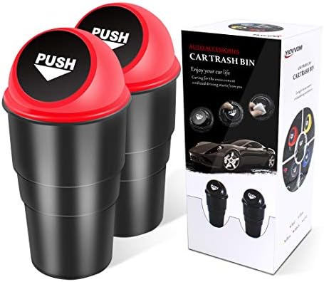 Cup Holder Trash Can, Leakproof Car Trash Can by YIOVVOM