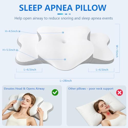 Cervical Neck Pillow for Neck Pain Relief & Side Sleeper | Ergo Pillow for - Image 3