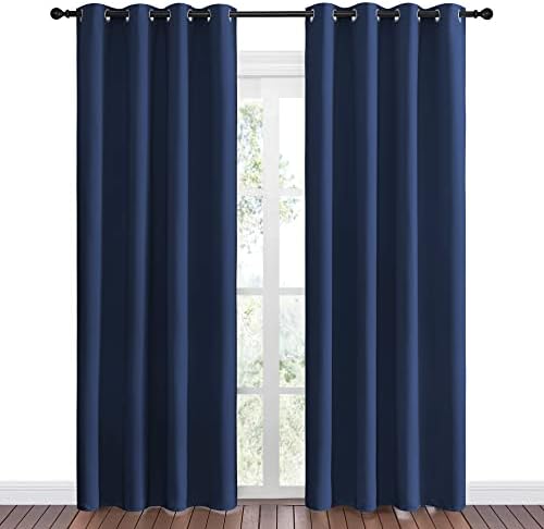 NICETOWN Navy Blackout Curtains - Image 2