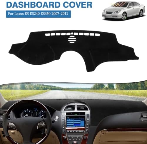FIILINES Dash Cover for 2007-2012 Lexus ES ES240 ES350, Dashboard Mat Exact Fit - Image 2