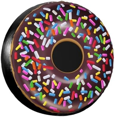 Chocolate Sprinkles Donut Spare Tire Cover Doughnut Tire Wheel Covers by Ociovan