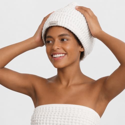 Luxury Organic Japanese Cotton Waffle Spa Headband - Image 5