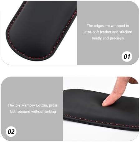 Stacool 2PCS Car Door Armrest Pads, Soft Leather+Memory Foam Car Knee Pads - Image 5
