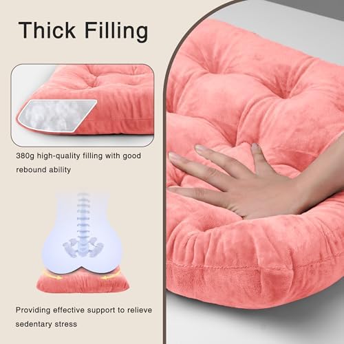 OVOV 4 Pack Chair Cushions for Dining Chairs 15.5"x15.5" Pink - Image 6