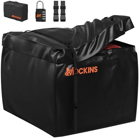 Mockins 30 Cubic Ft Square Trailer Hitch Cargo Carrier Bag 40"x40"x32" by Mockins