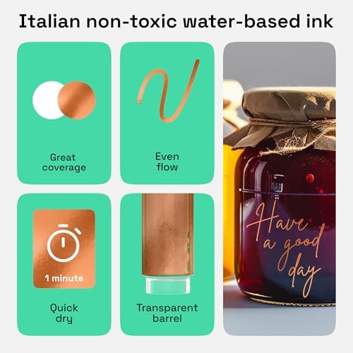 ARTISTRO Rose Gold Acrylic Paint Markers - Image 4