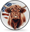 Spare Tire Cover for RV Trailer, American Highland Cow Tire Covers Universal by Unknown