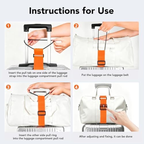 Luggage Connector Straps, Adjustable Elastic Durable Straps - Image 5