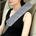 Amooca 2-Pack Braid Pattern Seat Belt Covers Shoulder Pads by Amooca