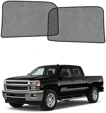 Car Window Shade for Chevy Silverado 2014-2019, 2 Pack UV & Glare Protection by Unknown