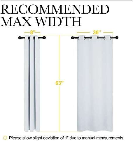 NICETOWN Window Treatment Thermal Insulated Grommet Room Darkening Curtains - Image 3