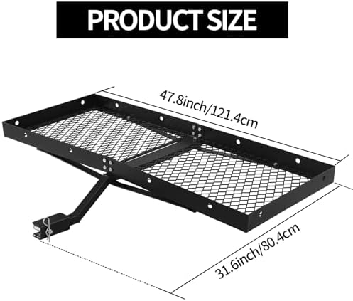 Hitch Cargo Carrier with Ramp Hitch - Image 2