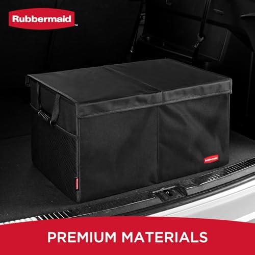 Rubbermaid Car Organizer, Collapsible Trunk Organizer, 2 Compartments - Image 2