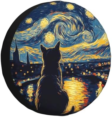 Cat Spare Tire Cover Waterproof Wheel Cover 17 Inch Universal Fit by Unknown