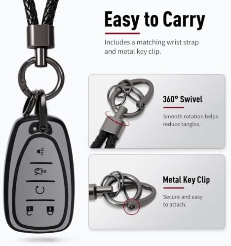 PIFOOG Matte Gray Key Fob Cover Fit - Image 6