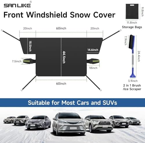 SANLIKE Car Windshield Snow Cover - Image 2