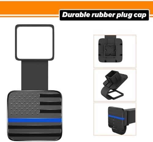 Osilly 2 Inch TPU American Flag Trailer Hitch Cover - Image 3