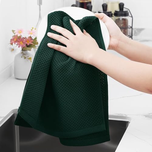 Homaxy 100% Cotton Waffle Weave Kitchen Dish Towels 18-Pack - Image 4