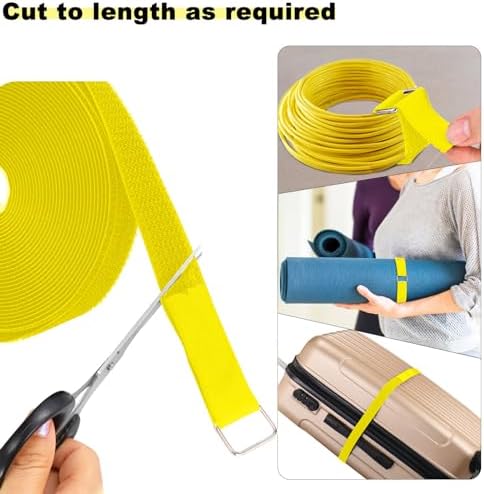 YMCRLUX 1"x16ft Hook and Loop Straps - Image 2