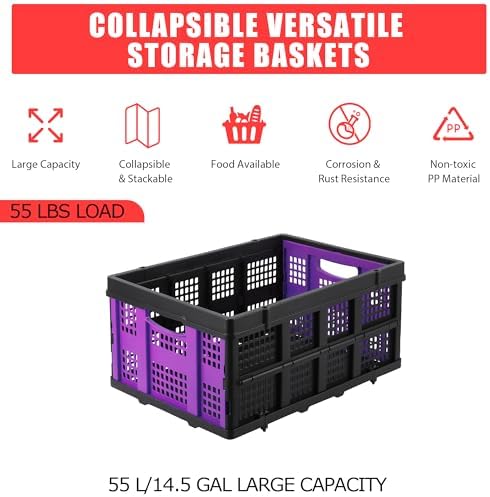 GlowSol Large Collapsible Storage Baskets, 15.7×22×10 Inches Extra-Thick - Image 7