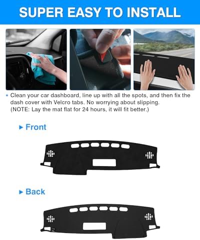 Cartist Custom Fit for Dash Cover Mat Toyota RAV4 2013-2018 Accessories Suede - Image 5