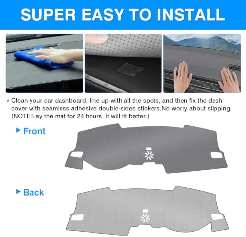 Autorder Gray Dashboard Cover Mat - Image 5