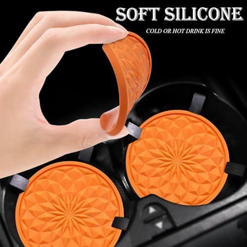 4 Pack Silicone Car Cup Holder Coaster – 2.75 Inch Non-Slip Drink Mat, - Image 4