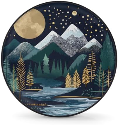 Rv Spare Tire Cover Wheel Mountain Tree Forest Tire Covers Wheel Protectors by FengQuGou