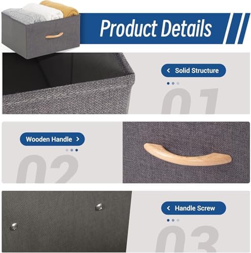 Large Storage Bins, Foldable Storage Baskets - Image 5
