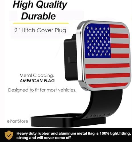 USA American Flag Hitch Cover - Image 2